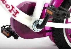 Volare Heart Cruiser Kinderfiets - Meisjes - 12 Inch - Wit Paars -Velo Pour Tous 1200x826 2