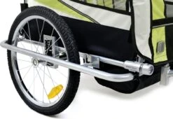 Fietkar - 2 Kinderen - Met Schokbreker - Lime -Velo Pour Tous 1200x826 24