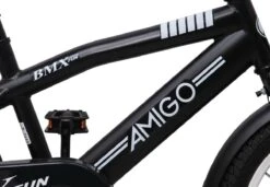 Amigo BMX Fun Jongensfiets - Kinderfiets 16 Inch - Matzwart -Velo Pour Tous 1200x830