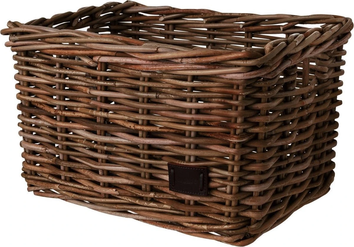 Fastrider Zeno Rotan Fietsmand - Bruin - 17L - Handgemaakt 1 Fastrider Zeno Rotan Fietsmand - Bruin - 17L - Handgemaakt