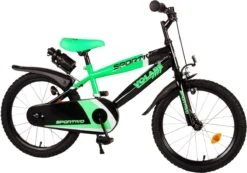 Volare Sportivo Kinderfiets - Jongens - 18 Inch - Neon Groen Zwart - 95% Afgemonteerd -Velo Pour Tous 1200x839 2