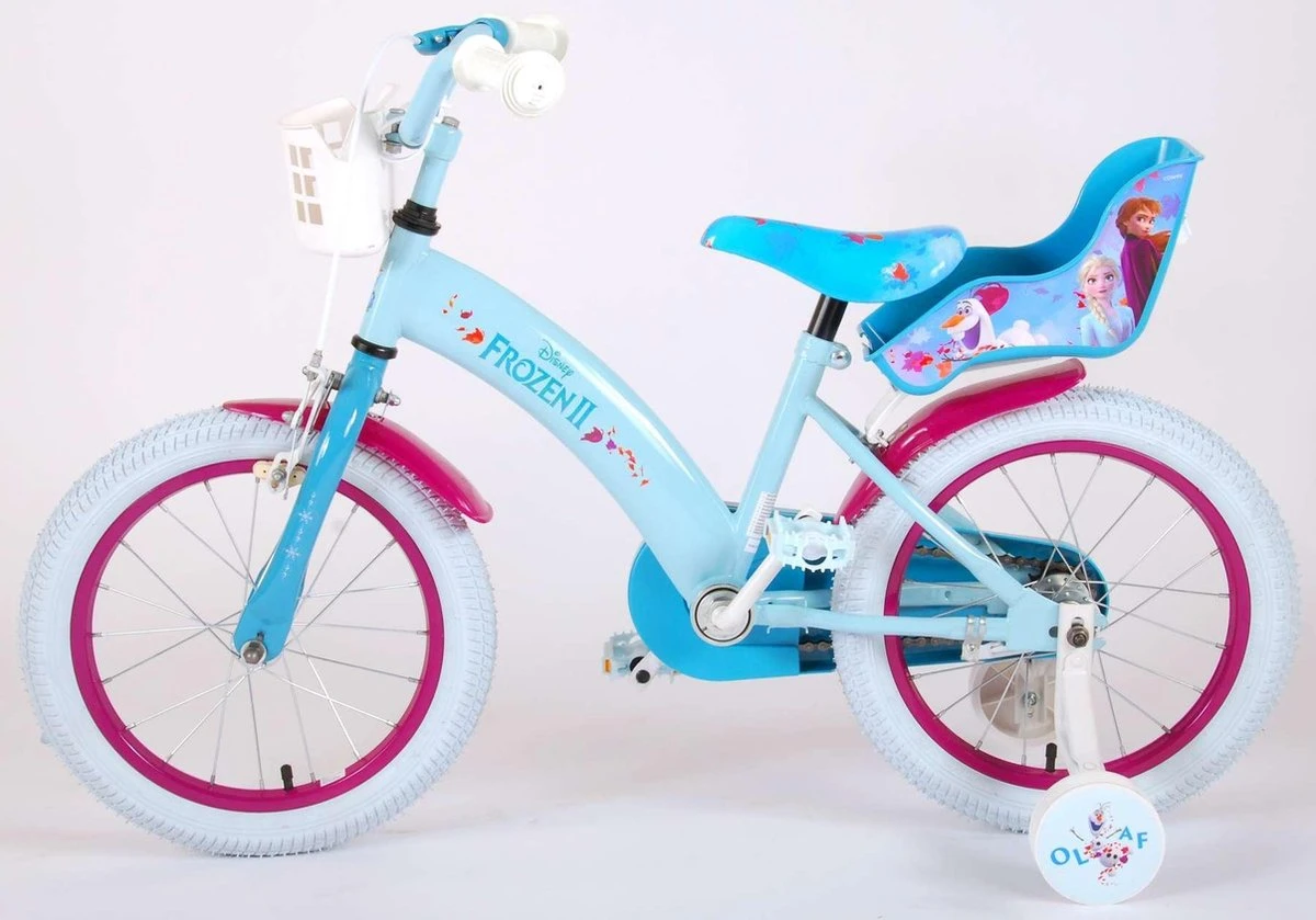 Volare Disney Frozen 2 - Kinderfiets - Meisjes - 16 Inch - Blauw/Paars 13 Volare Disney Frozen 2 - Kinderfiets - Meisjes - 16 Inch - Blauw/Paars – Image 13