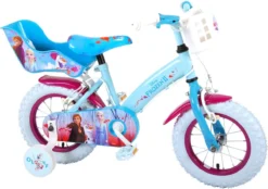 Volare Disney Frozen 2 Kinderfiets - Meisjes - 12 Inch - Blauw/Paars - Twee Handremmen -Velo Pour Tous 1200x843 1