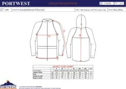 Portwest Regenpak 2 Delig Donker Blauw Maat L -Velo Pour Tous 1200x846 9