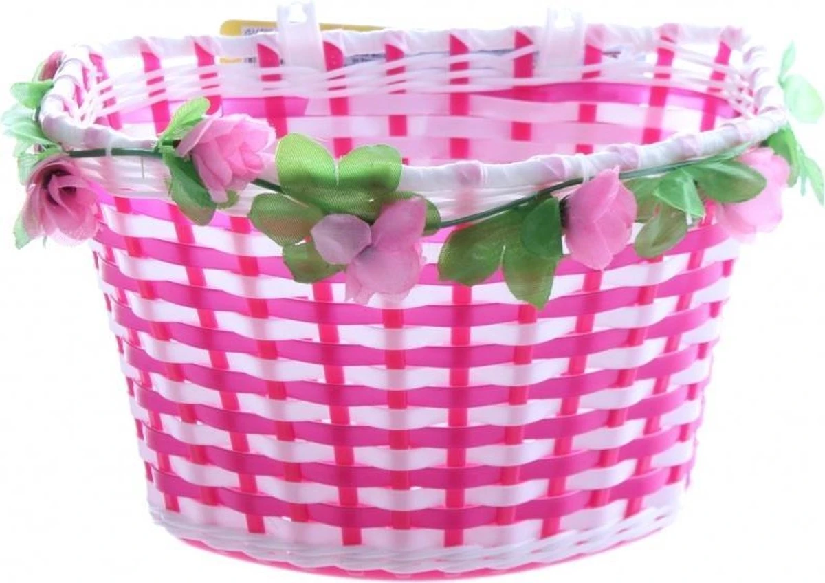 Volare Gevlochten Fietsmand Met Bloemen 7 Volare Gevlochten Fietsmand Met Bloemen – Image 7