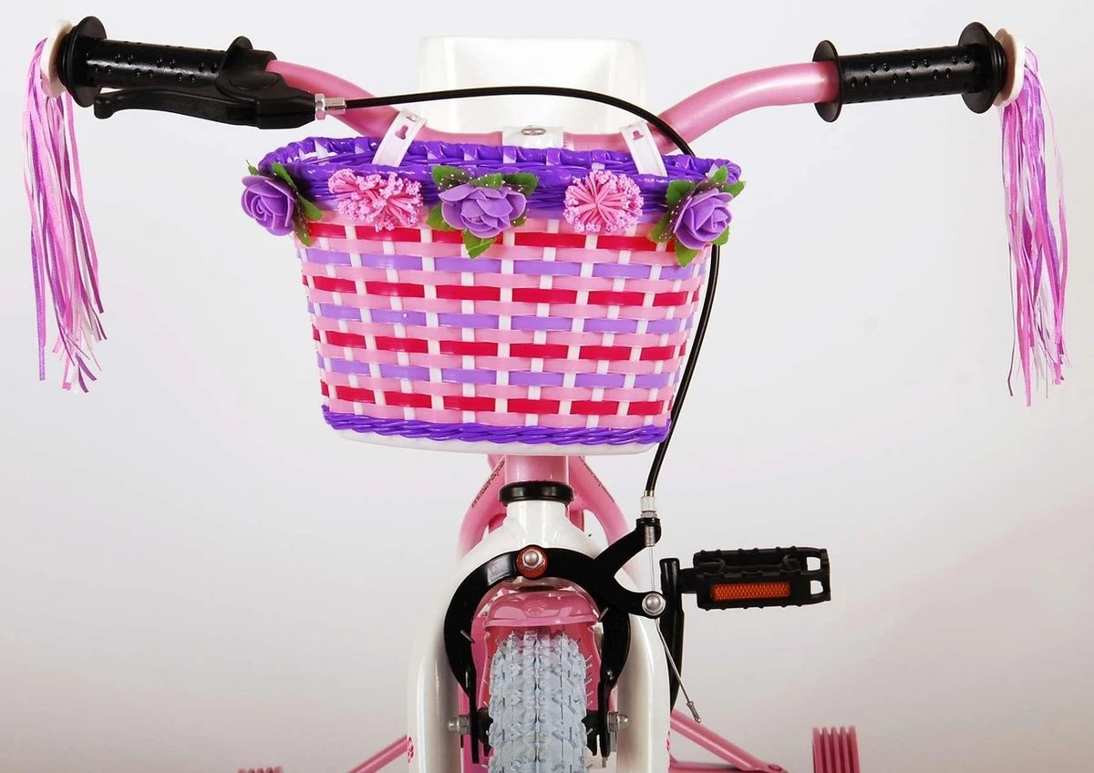 Volare Rose Kinderfiets - Meisjes - 14 Inch - Roze Wit - 95% Afgemonteerd 15 Volare Rose Kinderfiets - Meisjes - 14 Inch - Roze Wit - 95% Afgemonteerd – Image 15