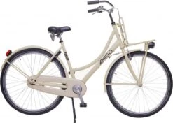 Amigo Forest - Transportfiets 28 Inch - Damesfiets Met Voordrager - Crème -Velo Pour Tous 1200x855 1