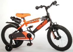 Volare Sportivo Kinderfiets - Jongens - 16 Inch - Neon Oranje Zwart - 95% Afgemonteerd -Velo Pour Tous 1200x862 1