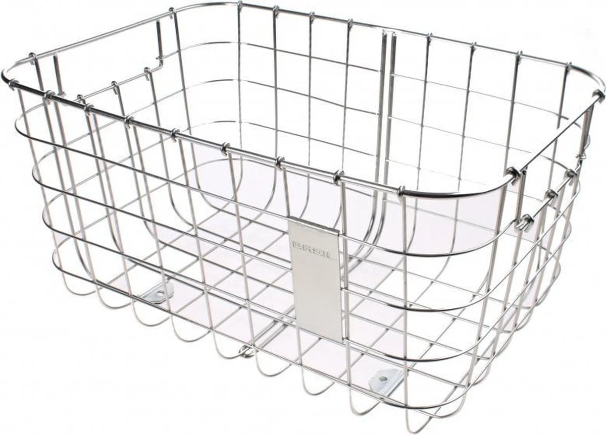 Basil Robin Fietsmand - Voor - Inclusief Bevestigingsmateriaal - Zilver 4 Basil Robin Fietsmand - Voor - Inclusief Bevestigingsmateriaal - Zilver – Image 4