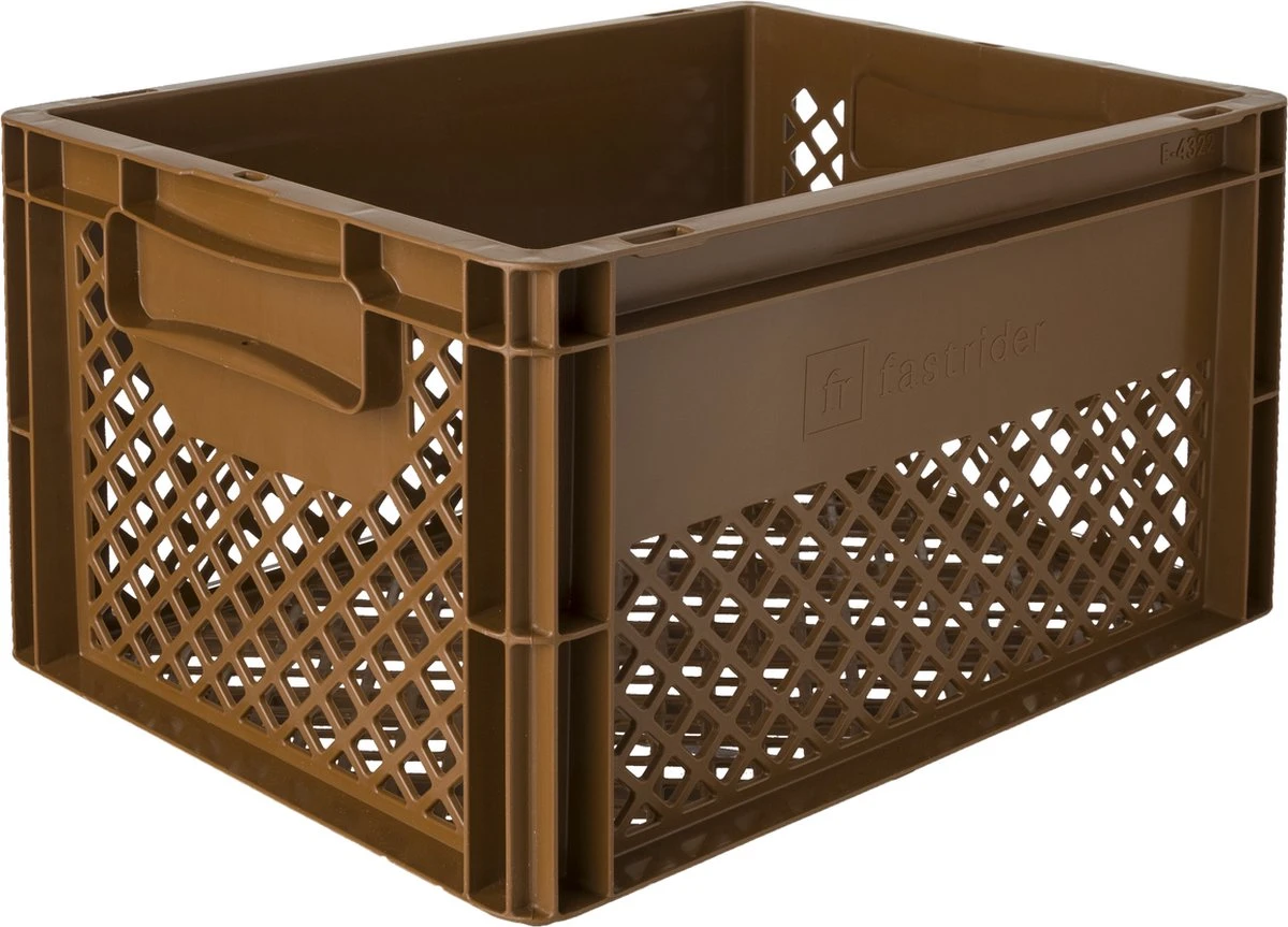 Fastrider Fietskrat Medium - Bruin - 22L 1 Fastrider Fietskrat Medium - Bruin - 22L