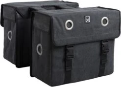 Willex Dubbele Canvas Tas 52 Liter Zwart