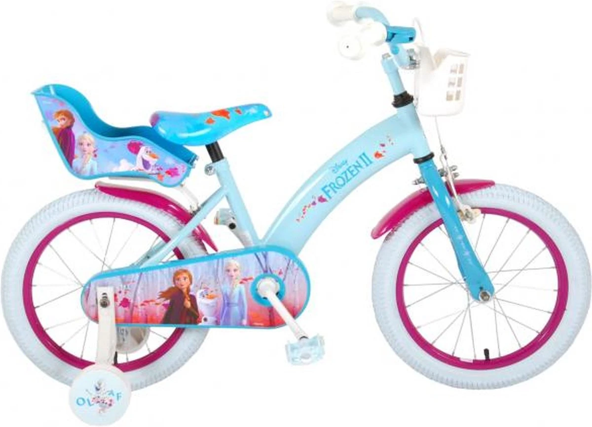 Volare Disney Frozen 2 - Kinderfiets - Meisjes - 16 Inch - Blauw/Paars 18 Volare Disney Frozen 2 - Kinderfiets - Meisjes - 16 Inch - Blauw/Paars – Image 18