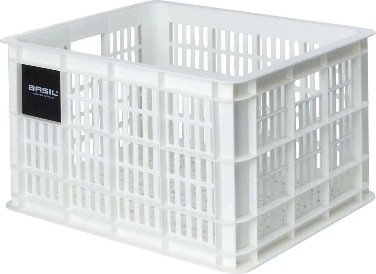 Basil Fietskrat M - Medium - 27 Liter - Wit 9 Basil Fietskrat M - Medium - 27 Liter - Wit – Image 9