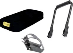 ROJO Fietskussen Bagagedrager + Rugsteun Bagagedrager + Voetsteunen (Universele Set)