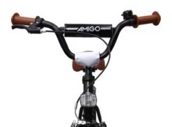 Amigo BMX Fun Jongensfiets - Kinderfiets 16 Inch - Matzwart -Velo Pour Tous 1200x884