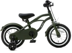 Nogan Harley - Kinderfiets - Jongensfiets - 12 Inch - Leger Groen