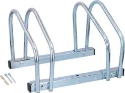 Dunlop Fietsenrek Voor 2 Fietsen - Aluminium - Voor Aan De Muur Of Op De Grond