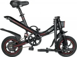 [ Ouxi V1 ] [Elektrische Vouwfiets ] [ Zwart Met Rood ] [ 250W] [actieradius 35 Km ] [snelheid 25km/h ] -Velo Pour Tous 1200x892 2