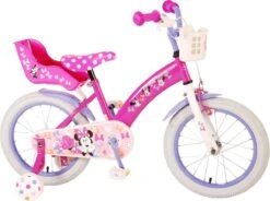 Disney Minnie Cutest Ever! Kinderfiets - Meisjes - 16 Inch - Roze -Velo Pour Tous 1200x894