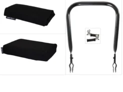 Bagagedrager-kussen, Rug-rolkussentje Incl. Voetsteuntjes En Rugleuning, Complete Set -Velo Pour Tous 1200x900 62