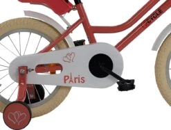 2Cycle Paris Meisjesfiets - 16 Inch - Roze-Wit - Met Poppenzitje - Meisjesfiets -Velo Pour Tous 1200x907