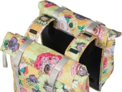 Basil Bloom Field Dubbele Fietstas - 28-35 Liter - Geel