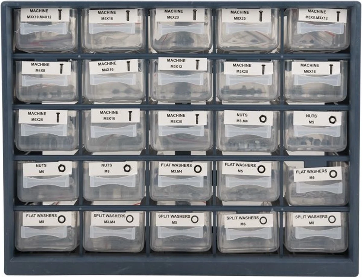 Topgear Bouten En Moeren Assortiment 1001 Delig 2 Topgear Bouten En Moeren Assortiment 1001 Delig – Image 2