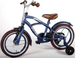 Volare Blue Cruiser Kinderfiets - Jongens - 14 Inch - Blauw - 95% Afgemonteerd -Velo Pour Tous 1200x924