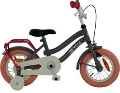 2Cycle Pretty - Kinderfiets - 12 Inch - Grijs-Roze - Meisjesfiets -Velo Pour Tous 1200x933 2