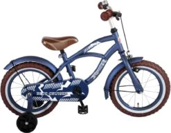 Volare Blue Cruiser Kinderfiets - Jongens - 14 Inch - Blauw - 95% Afgemonteerd