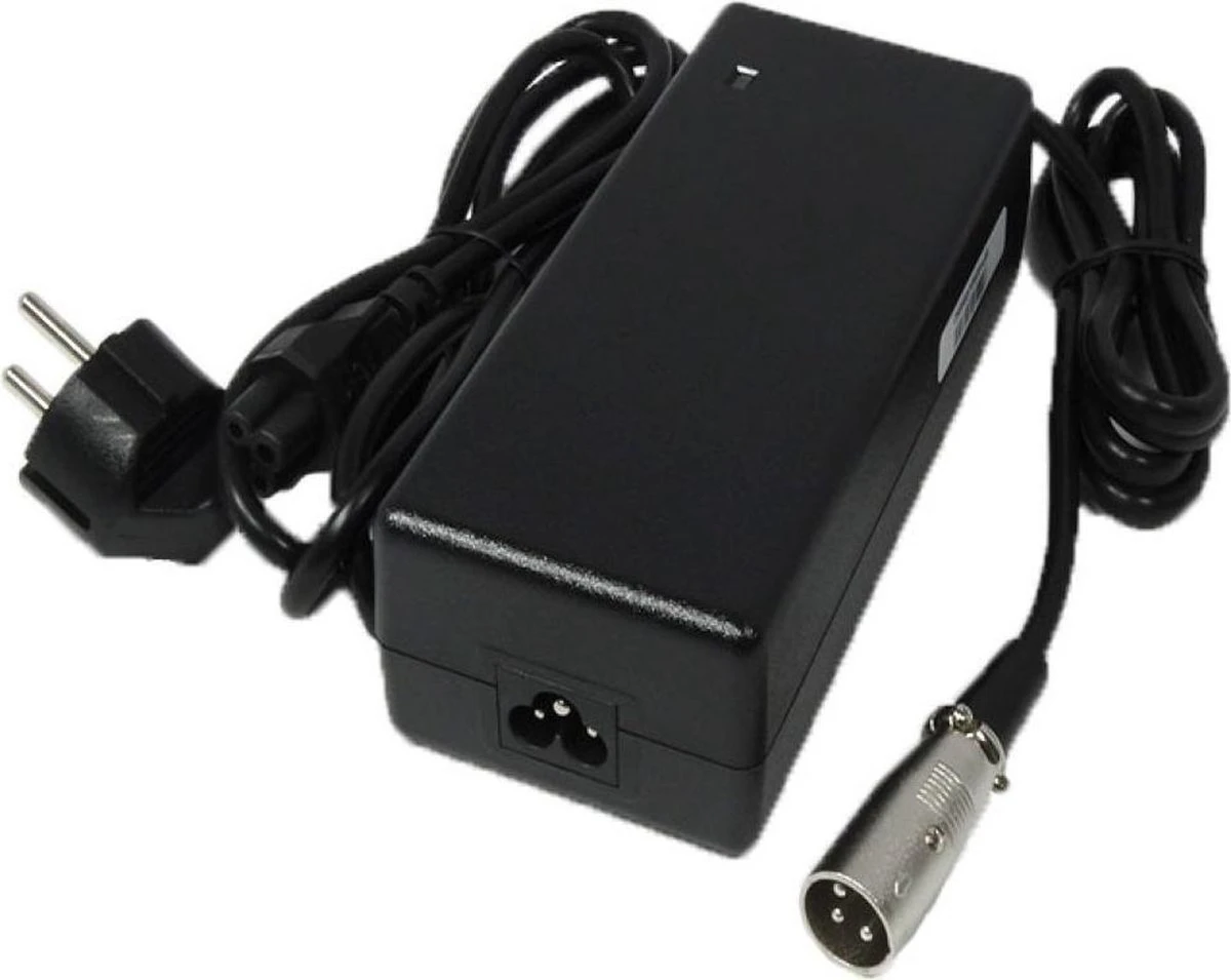 Universele Fietsaccu Lader - Elektrische Fietsoplader - 24V - 2A - Met XLR 3 Pins Stekker 3 Universele Fietsaccu Lader - Elektrische Fietsoplader - 24V - 2A - Met XLR 3 Pins Stekker – Image 3