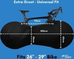 B-Y Sleeve Fietshoes T/m 29" - Fiets Beschermhoes - Racefiets Hoes - MTB - Bike Cover - Model: Black 12 B-Y Sleeve Fietshoes T/m 29" - Fiets Beschermhoes - Racefiets Hoes - MTB - Bike Cover - Model: Black -Velo Pour Tous 1200x965