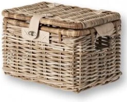 Basil Denton Fietsmand M - Voor - Rotan - Grijs - Medium -Velo Pour Tous 1200x969 6