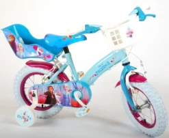Volare Disney Frozen 2 Kinderfiets - Meisjes - 12 Inch - Blauw/Paars - Twee Handremmen -Velo Pour Tous 1200x981 1
