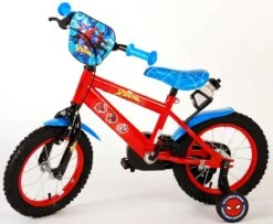 Volare Ultimate Spider-Man Kinderfiets - Jongens - 14 Inch - Rood/Blauw -Velo Pour Tous 1200x984