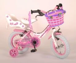 Volare Rose Kinderfiets - Meisjes - 12 Inch - Roze - 2 Handremmen -Velo Pour Tous 1200x995