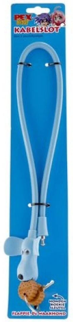PexKids Kabelslot Flappie De Waakhond Blauw - SL35013 -Velo Pour Tous 272x1200
