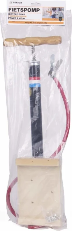 Benson Nederlandse Klassieke Fietspomp - Houten Voetplaat - Max Druk 3 Bar 13 Benson Nederlandse Klassieke Fietspomp - Houten Voetplaat - Max Druk 3 Bar -Velo Pour Tous 378x1200