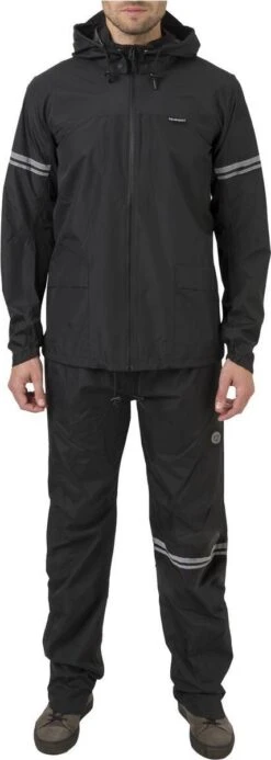 AGU Original Regenpak Essential - Zwart - XL - Dames & Heren - Waterdicht & Ademend -Velo Pour Tous 428x1200