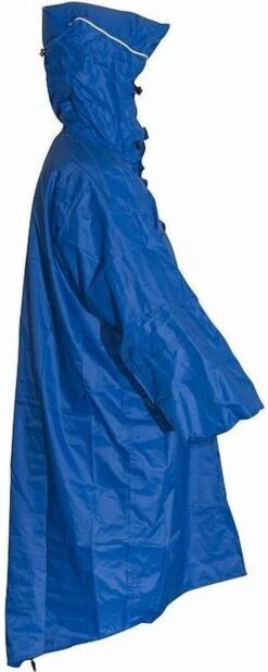LOWLAND OUTDOOR® Wandelponcho - 100% Waterdicht (10.000mm) - Ademend (8.000g/M²) PFAS Vrij! Large -Velo Pour Tous 480x1200