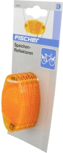 Fischer - Fiets Spaakreflector Spaakreflectoren - Oranje - 4 Stuks -Velo Pour Tous 493x1200