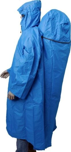 LOWLAND OUTDOOR® Rugzakponcho - 100% Waterdicht (10.000mm) - Ademend (8.000g/M²) - Large - PFAS Vrij! -Velo Pour Tous 560x1200 1