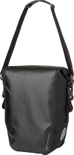 AGU Clean Enkele Fietstas Shelter Medium - Zwart - 17 L - Waterdicht - KLICKfix Module Rail -Velo Pour Tous 570x1200