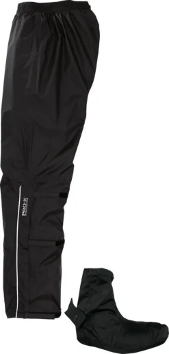 Regenbroek Lyon Pro-X Elements - Heren - XL&D - 10000mm Waterdicht - Ademend 5000gr/24u - Winddicht - Rits - Afneembare Schoenbeschermers
