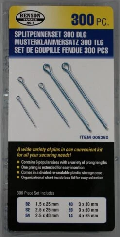 Benson Splitpennen In Assortimentsdoos - 300 Delig -Velo Pour Tous 610x1200