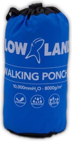 LOWLAND OUTDOOR® Wandelponcho - 100% Waterdicht (10.000mm) - Ademend (8.000g/M²) PFAS Vrij! Large -Velo Pour Tous 617x1200 4