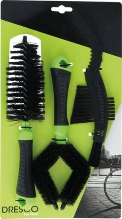 Dresco Borstelset Fiets 3-Delig | 3 Fietsborstels Voor Schoonmaken En Onderhouden Van Fiets -Velo Pour Tous 667x1200 1