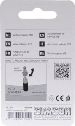 Simson - Oppompverloopnippel Voor Oppompen Autoventiel Met Gewone Fietspomp -Velo Pour Tous 713x1200 3