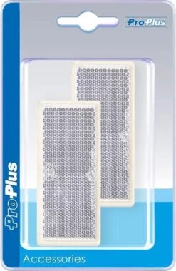 PROPLUS Pro Plus Reflector Zelfklevend - 82 X 36 Mm - Wit - 2 Stuks -Velo Pour Tous 780x1200