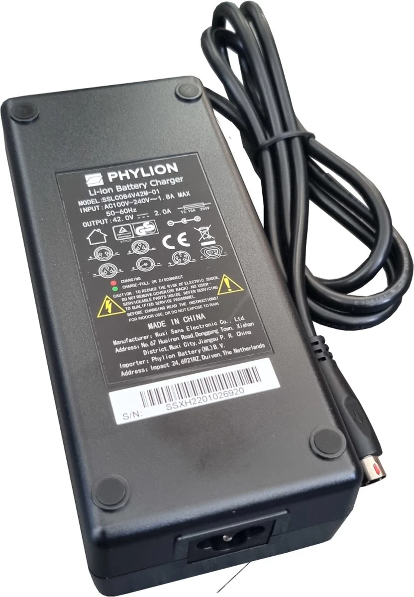 Stella Acculader - Elektrische Fietsoplader - 5-polig - Ronde Aansluiting 4 Stella Acculader - Elektrische Fietsoplader - 5-polig - Ronde Aansluiting – Image 4